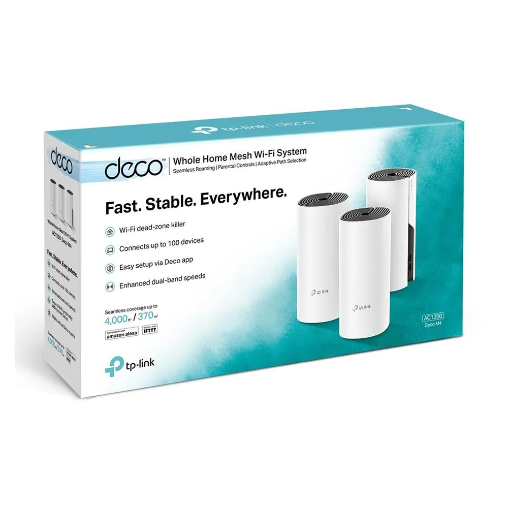 DECO M4 (3-PACK) AC1200 Whole Home Mesh Wi-Fi System - Image 6