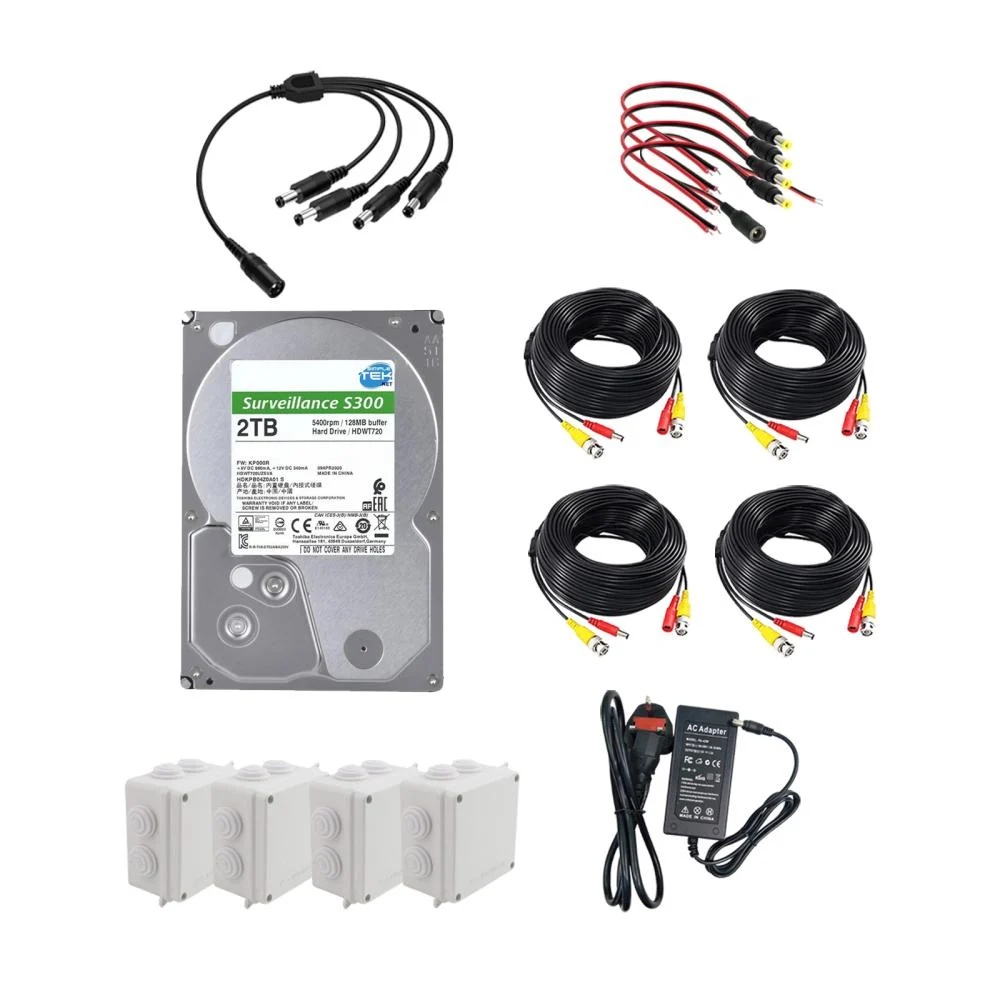 Hikvision 2MP 2 Outdoor + 2 Indoor Camera System with 4CH DVR & 2TB HDD – Complete Kit - Image 5