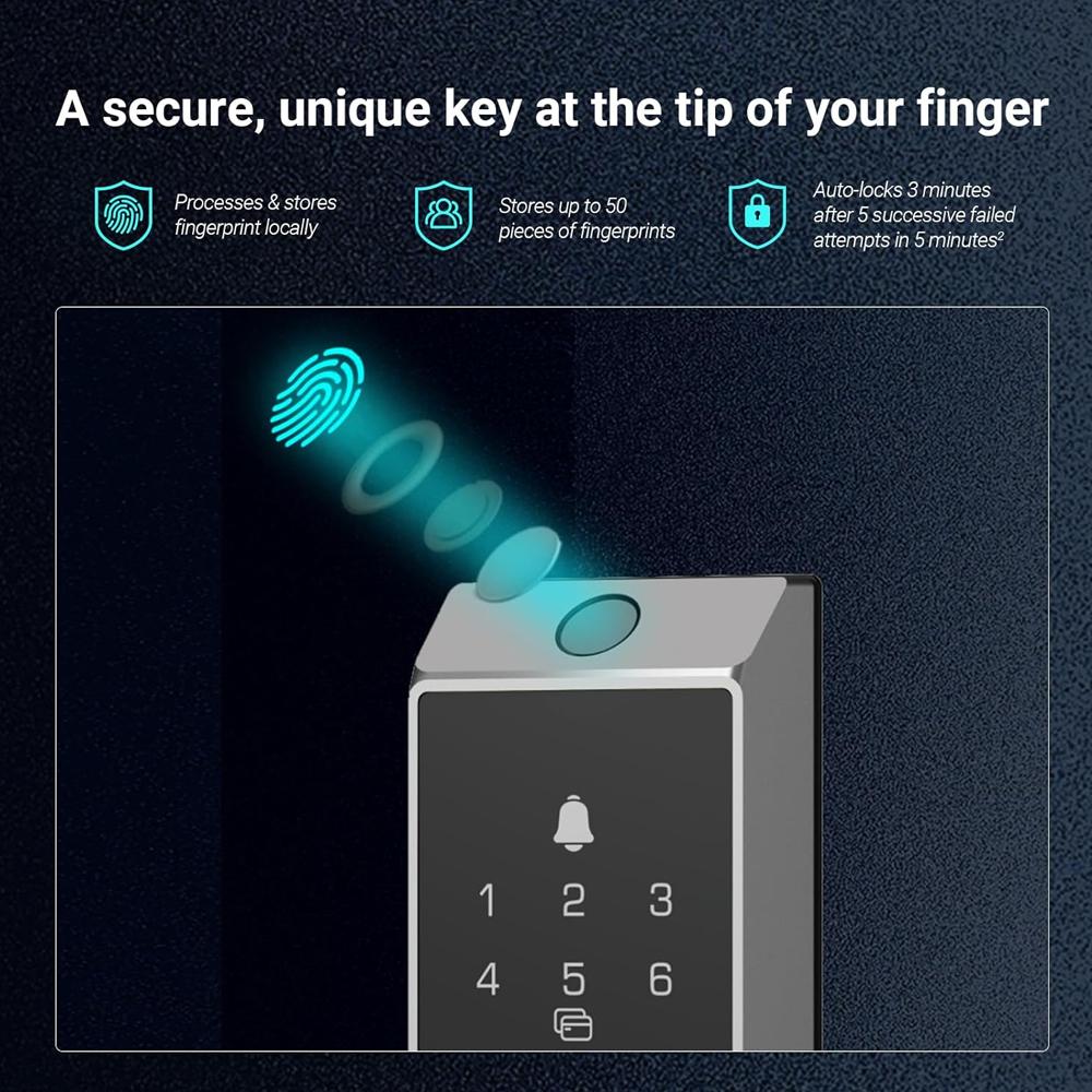 EZVIZ DL04 Pro Smart Door Lock CS-DL04-R100-WBCP-GR – Keyless Entry - Image 2