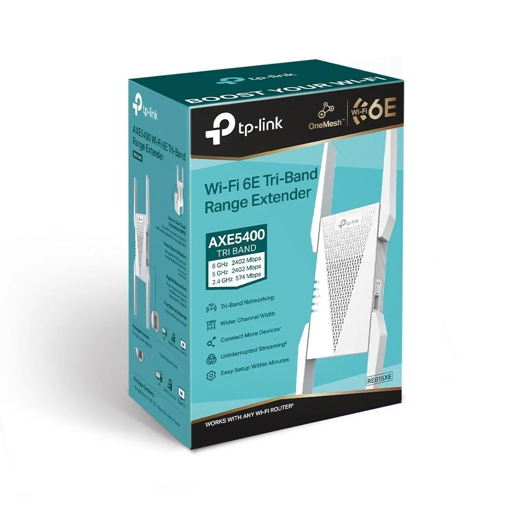 TP-Link RE815XE – AXE5400 Tri-Band Wi-Fi 6E Range Extender with Gigabit Port & EasyMesh Support - Image 7