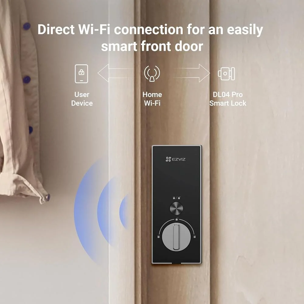 EZVIZ DL04 Pro Smart Door Lock CS-DL04-R100-WBCP-GR – Keyless Entry - Image 4