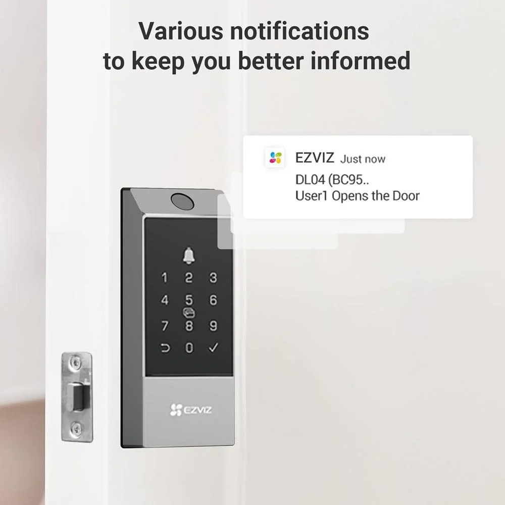EZVIZ DL04 Pro Smart Door Lock CS-DL04-R100-WBCP-GR – Keyless Entry - Image 6