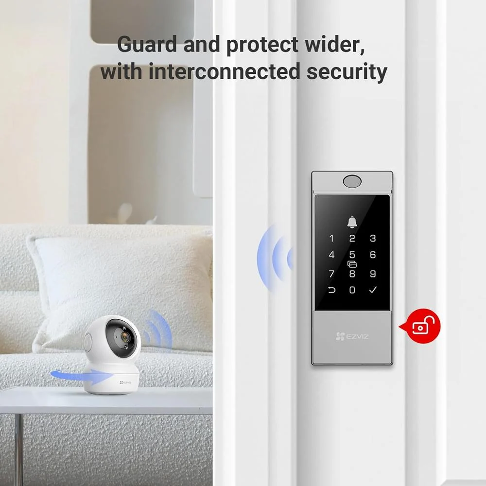 EZVIZ DL04 Pro Smart Door Lock CS-DL04-R100-WBCP-GR – Keyless Entry - Image 7
