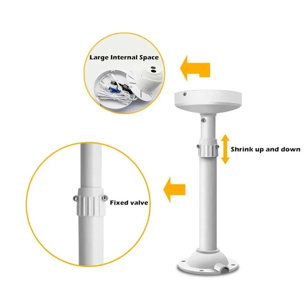 Adjustable CCTV Security Camera Stand 30–60cm Indoor Wall & Ceiling Mount Bracket - Image 4